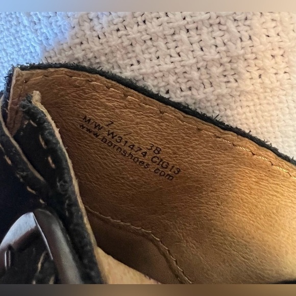 Born Black Suede Mules with Buckle - Picture 4 of 4